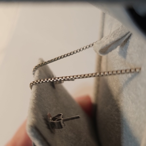 Vintage 925 Silver Necklace with Earrings Set NWT - Picture 4 of 8